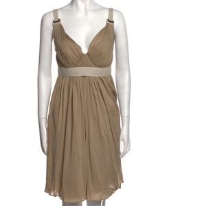 DOLCE & GABBANA V-Neck Mini Dress Size: M